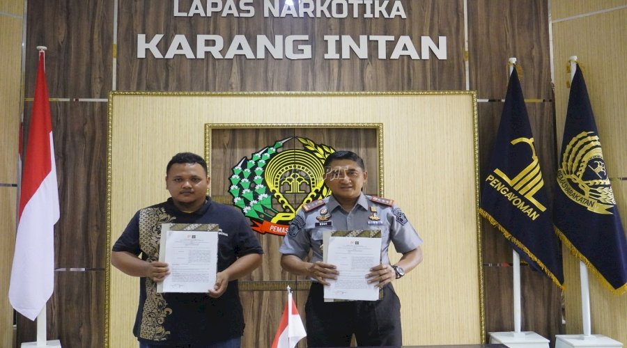 Lapas Narkotika Karang Intan Sepakati PKS Pengelolaan Limbah B3 Klinik