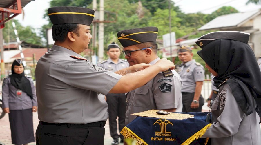 Naik Pangkat, Petugas Rutan Dumai Termotivasi Berikan Kontribusi Positif