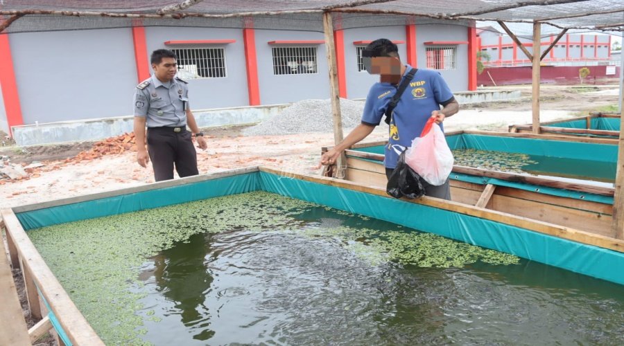 Lapas Palangka Raya Mantapkan Program Budidaya Ikan Air Tawar