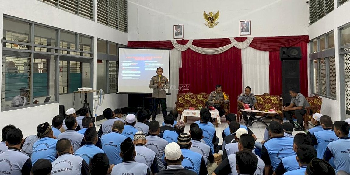 Rutan Barabai Gandeng Polres Hulu Sungai Tengah Sosialisasikan Bahaya Judi Online