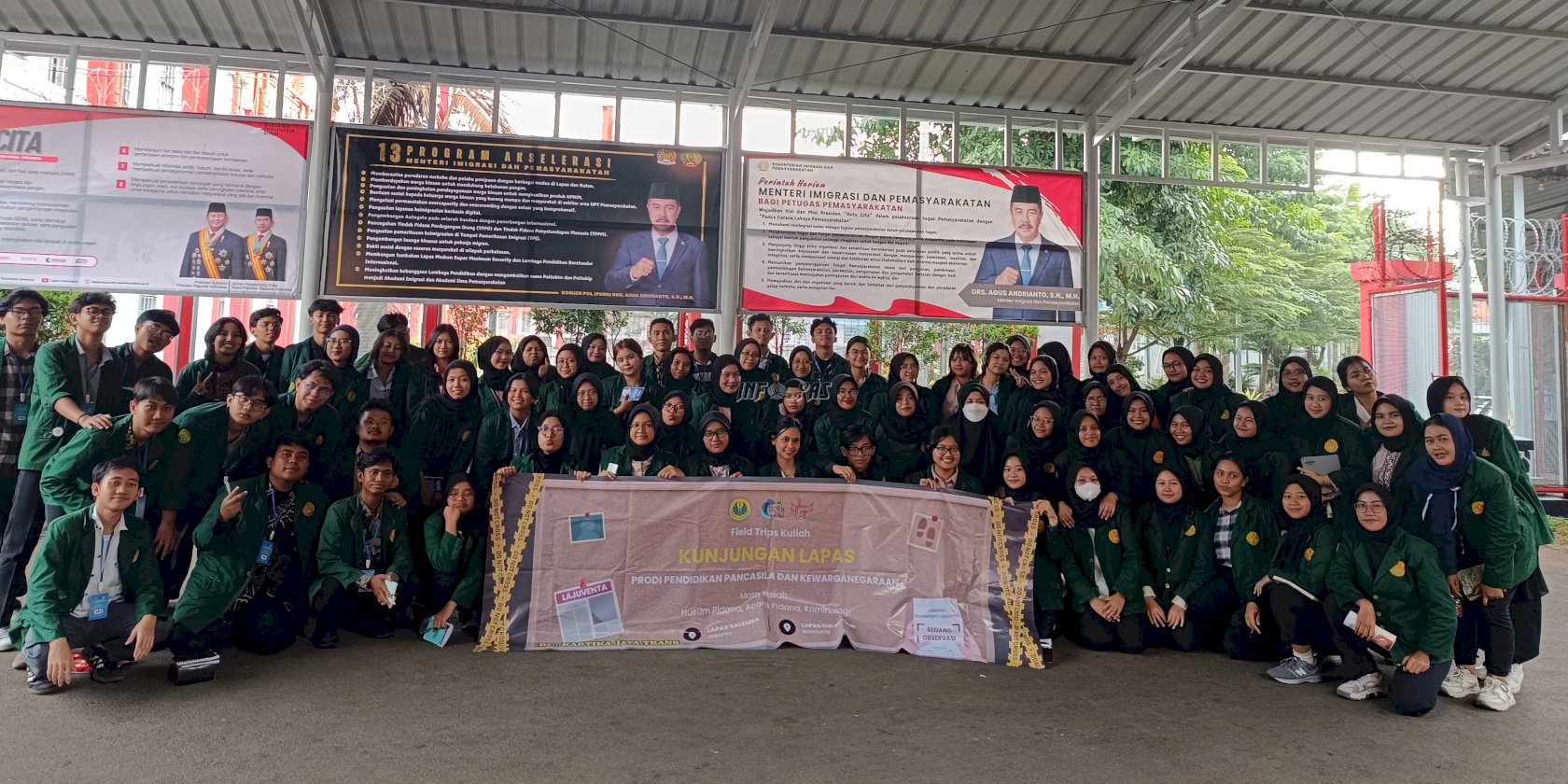 Lapas Sukamiskin Kedatangan Mahasiswa UNJ, Paparkan Pengetahuan tentang Pemasyarakatan