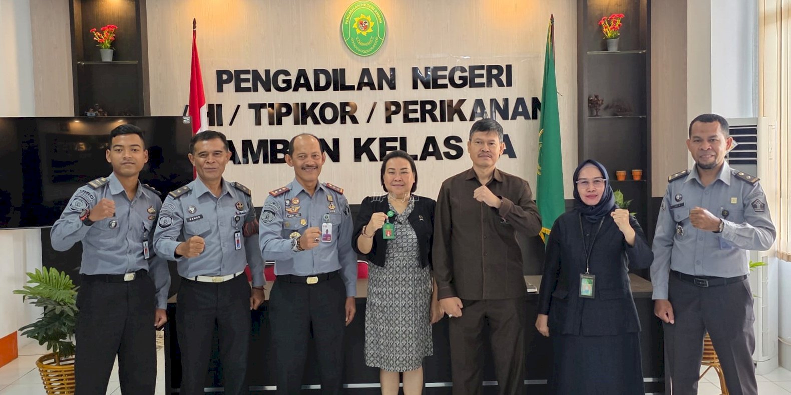 Lapas Ambon Jalin Sinergi dan Silaturahmi dengan PN Ambon