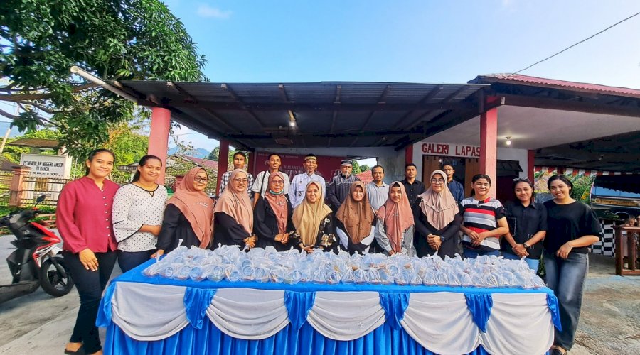 Wujudkan Pemasyarakatan Pasti Bermanfaat untuk Masyarakat, Lapas Bandanaira Berbagi Takjil