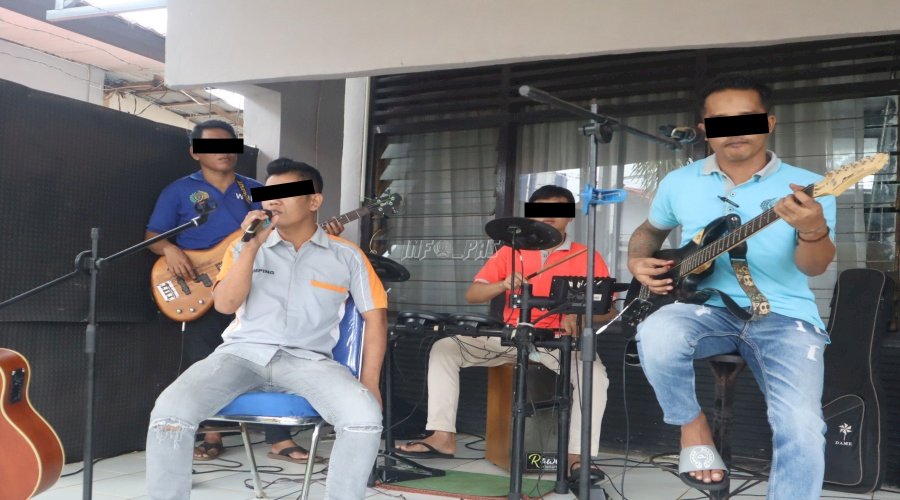 Rawana Band Hibur Keluarga Warga Binaan Rutan Pelaihari di Bulan Ramadan