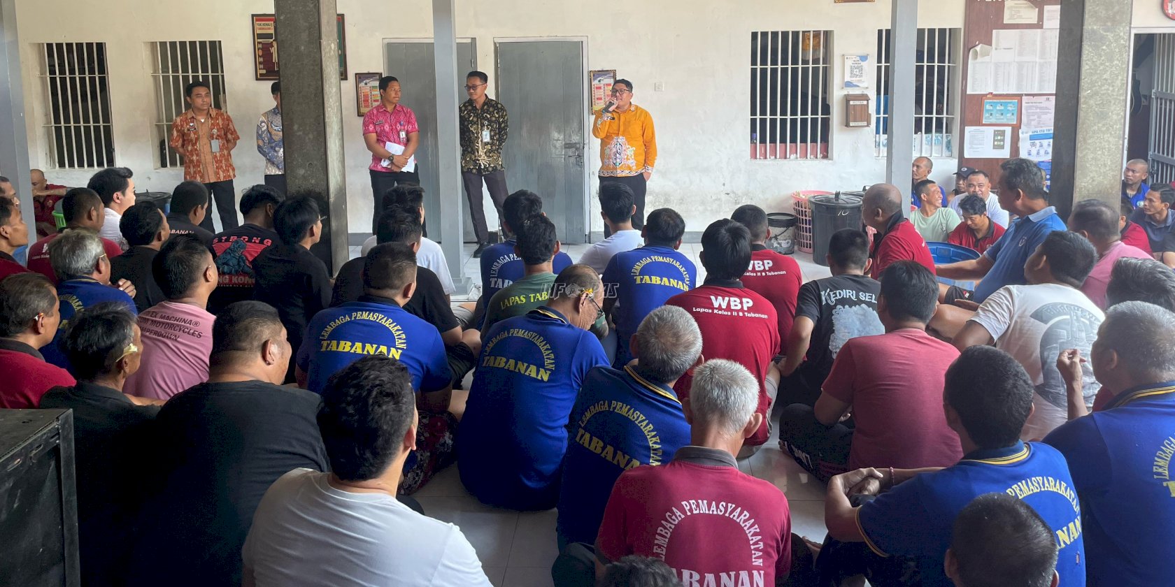 Jelang Idulfitri, Warga Binaan Lapas Tabanan Terima Kabar Gembira