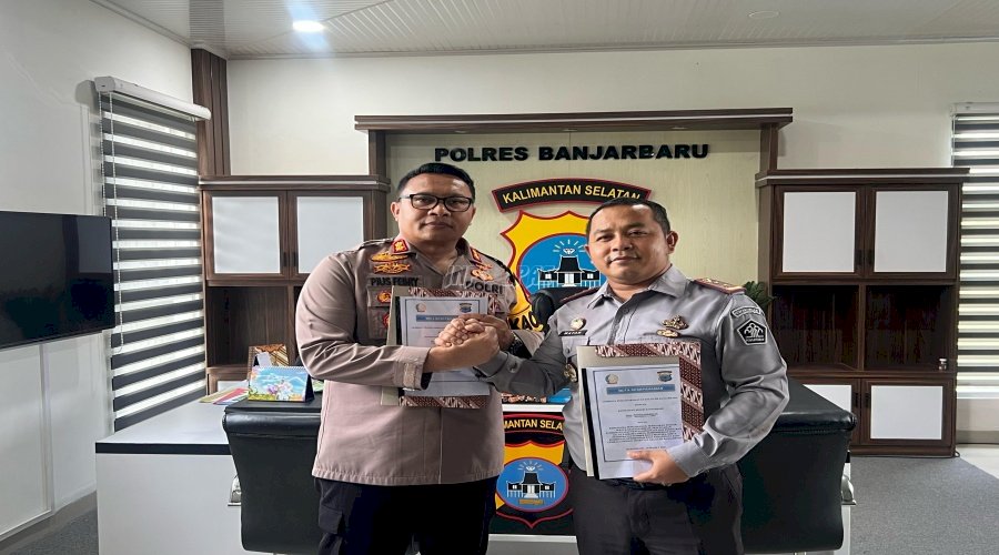 Lapas Banjarbaru Sepakati Kerja Sama Sejumlah Bidang dengan Polres Banjarbaru