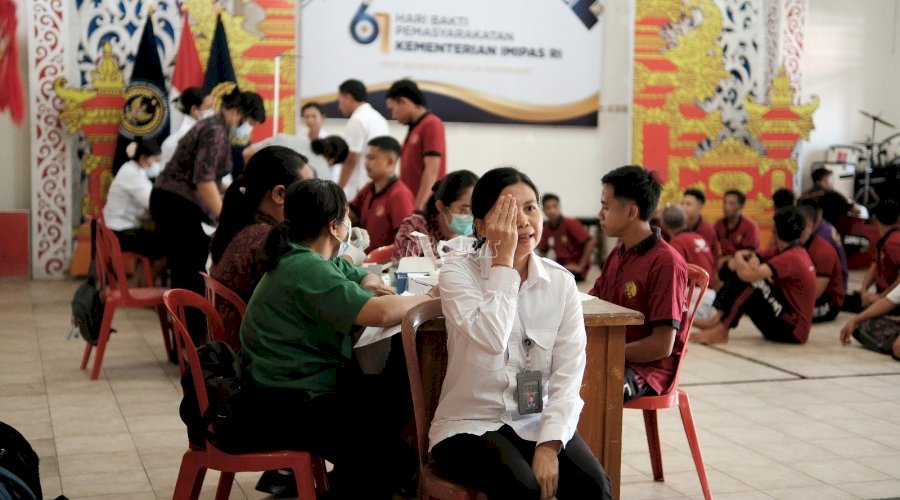 Petugas Lapas Tabanan Jalani Pemeriksaan Kesehatan Fisik dan Mental