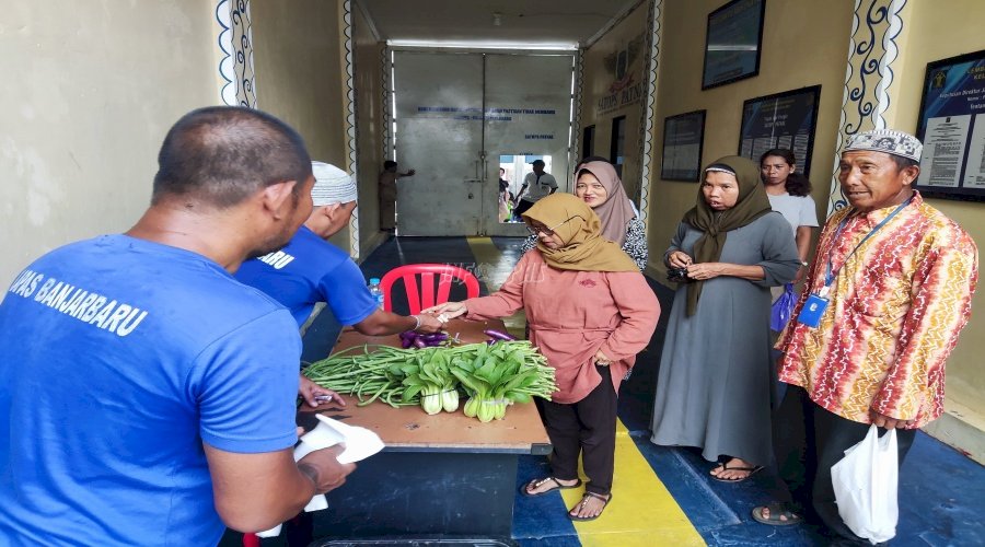 Lapas Banjarbaru Kembali Pasarkan Hasil Panen di "Labaru Fresh Market'