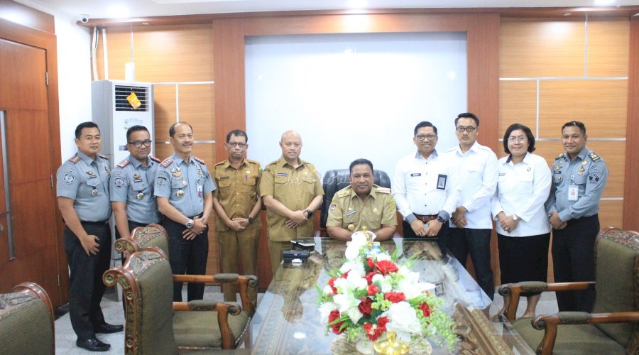Audiensi dengan Wakil Gubernur Maluku, Kakanwil Ditjenpas Malulu Bahas Ketahanan Pangan