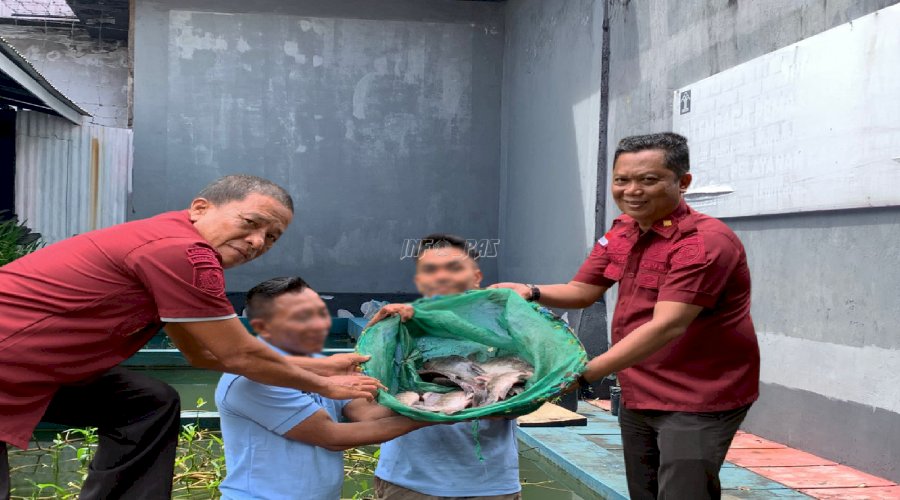 Panen Ikan Nila, Wujud Nyata Lapas Tahuna Dukung Swasembada Pangan Nasional