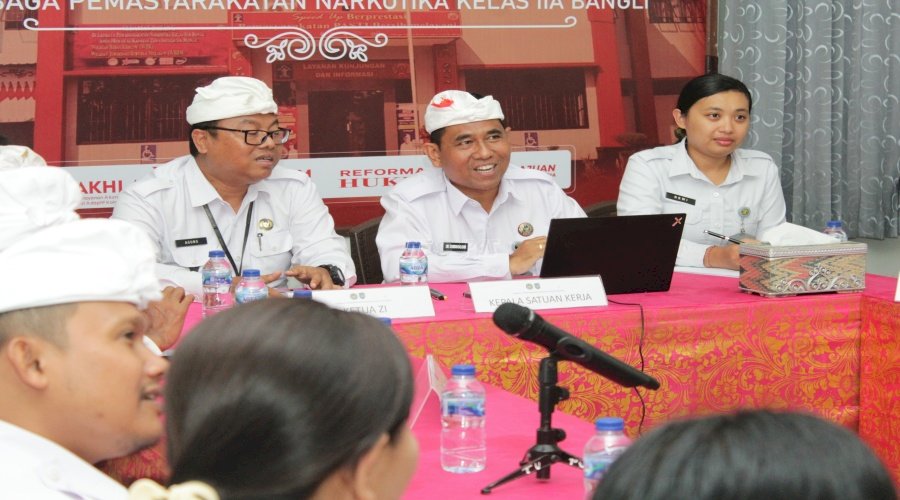 Lapas Narkotika Bangli Tampil Meyakinkan pada Desk Evaluasi di Hadapan TPI