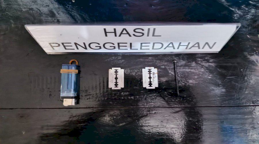 Pastikan Wasternal Efektif, Lapas Wahai Razia Blok Hunian Warga Binaan