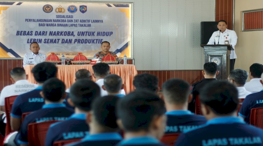 Gandeng BNNK dan Polres Takalar, Lapas Takalar Sosialisasikan Pencegahan Penyalahgunaan Narkoba