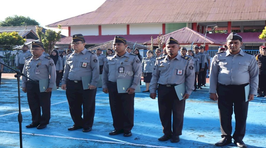 Lima Petugas Lapas Ambon Naik Pangkat, Ini Harapan Kalapas