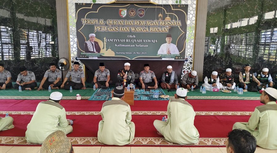 Terapi Ruqiah di Lapas Narkotika Karang Intan, Warga Binaan Rasakan Kelegaan Batin dan Fisik