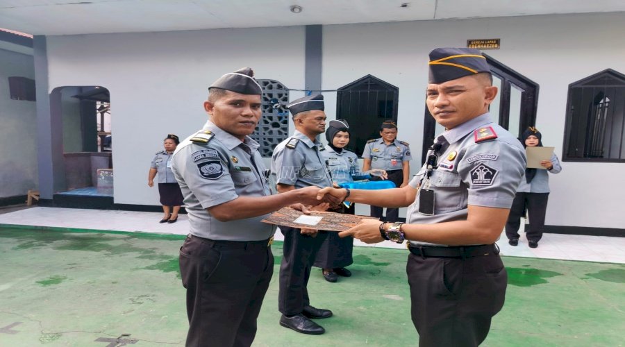 Dua Petugas Naik Pangkat, Lapas Wahai Tegaskan Komitmen Integritas dan Pengembangan Kompetensi