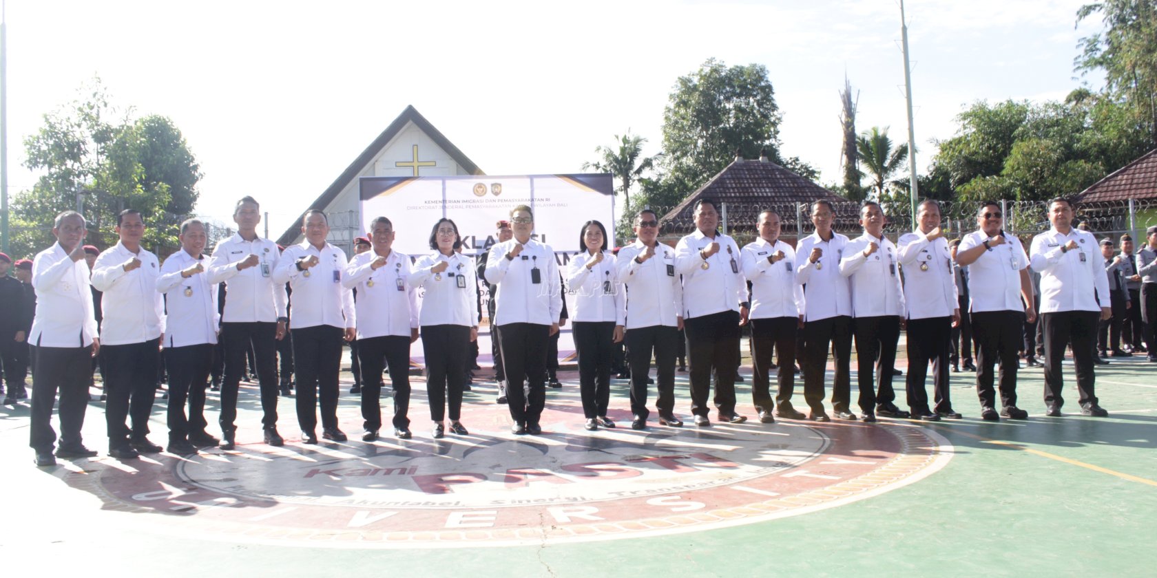 Bersama Ka. UPT Pemasyarakatan se-Bali, Kalapas Narkotika Bangli Komitmen Berantas Narkoba dan HP
