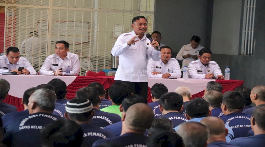 Kalapas Cipinang Pimpin Sosialisasi Zero Halinar di Blok Hunian