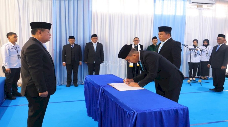 Kakanwil Ditjenpas Kalsel Lantik Pejabat Manajerial dan Nonmanajerial