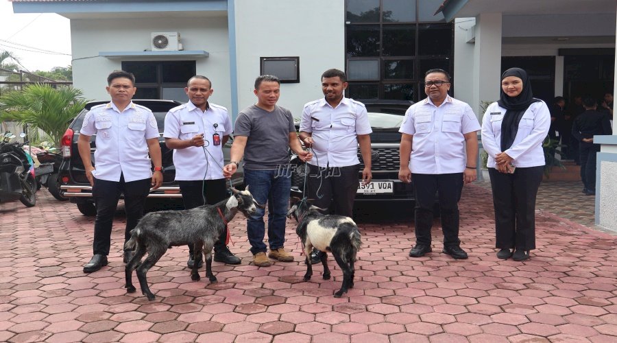 Jelang Iduladha, LPKA Ambon Terima Hewan Kurban dari Pemkot Ambon