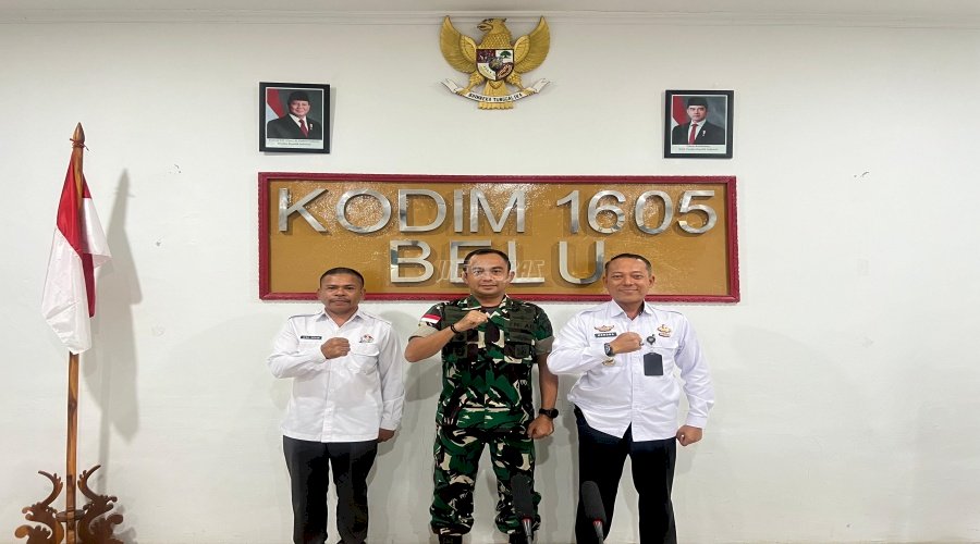 Kalapas Atambua Audiensi dengan Dandim Belu, Perkuat Sinergi Pengamanan Lapas