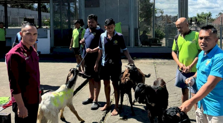Lapas Narkotika Bangli Terima Tujuh Hewan Kurban Iduladha