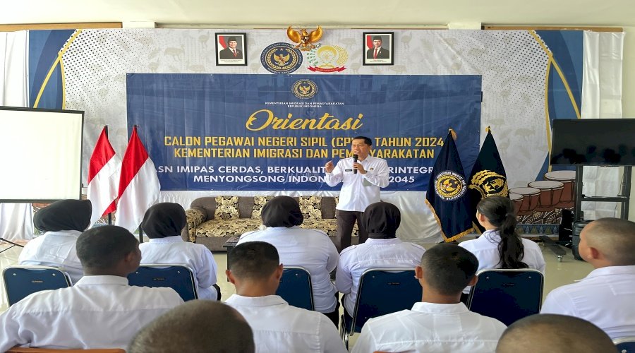 Kakanwil Ditjenpas Papua Barat Berikan Materi Pengamanan Fisik kepada 63 CASN Tahun 2024