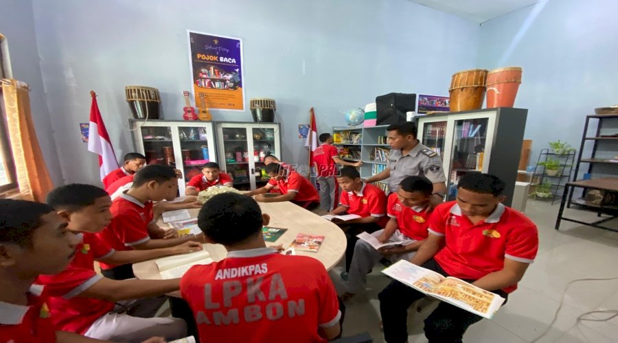 Tumbuhkan Literasi Anak Binaan, LPKA Ambon Gelar Kegiatan Membaca Bersama