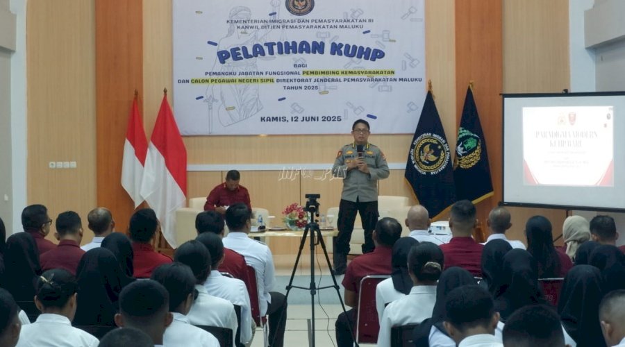 Kanwil Ditjenpas Maluku Gelar Pelatihan KUHP, Libatkan APH dan Psikolog