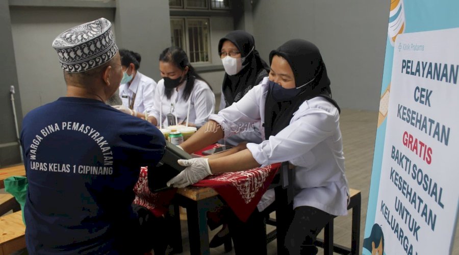 Lapas Cipinang Cek Kesehatan Keluarga Warga Binaan, Wujudkan Pemasyarakatan Pasti Bermanfaat