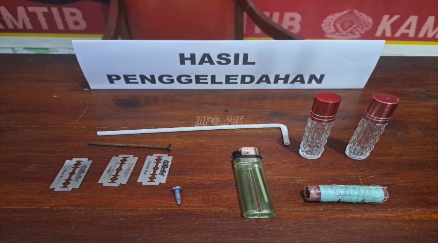 Wujudkan Zero Halinar, Lapas Bandanaira Kembali Gelar Razia dan Tes Urine