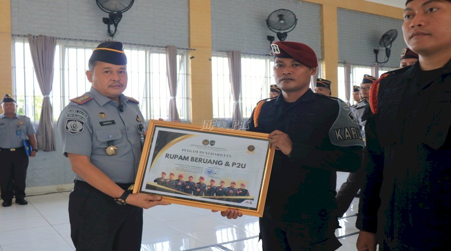 Gagalkan Penyelundupan Narkotika, Lapas Pemuda Madiun Apresiasi Regu Pengamanan ‘Beruang’ dan P2U