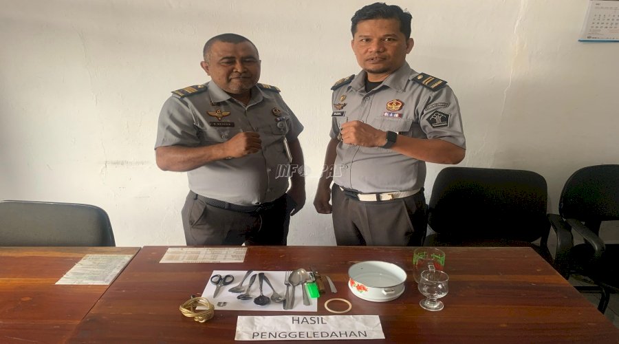 Razia Kamar Hunian Cegah Potensi Gangguan Kamtib di Lapas Tual