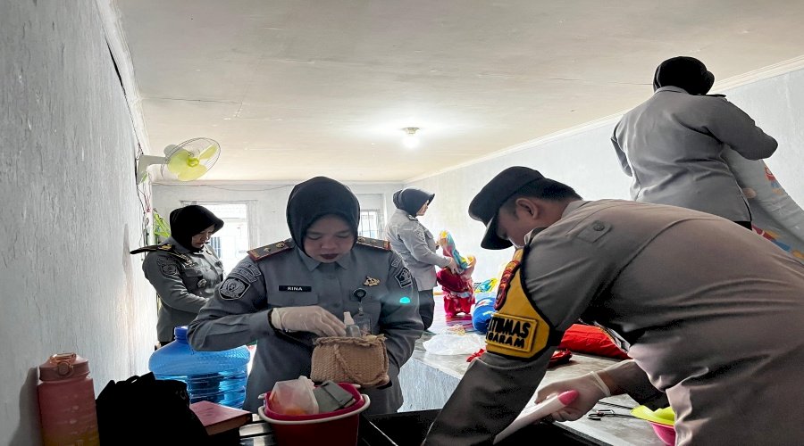 Cegah Gangguan Kamtib, Lapas Perempuan Pangkalpinang Gelar Sidak Insidentil bersama APH