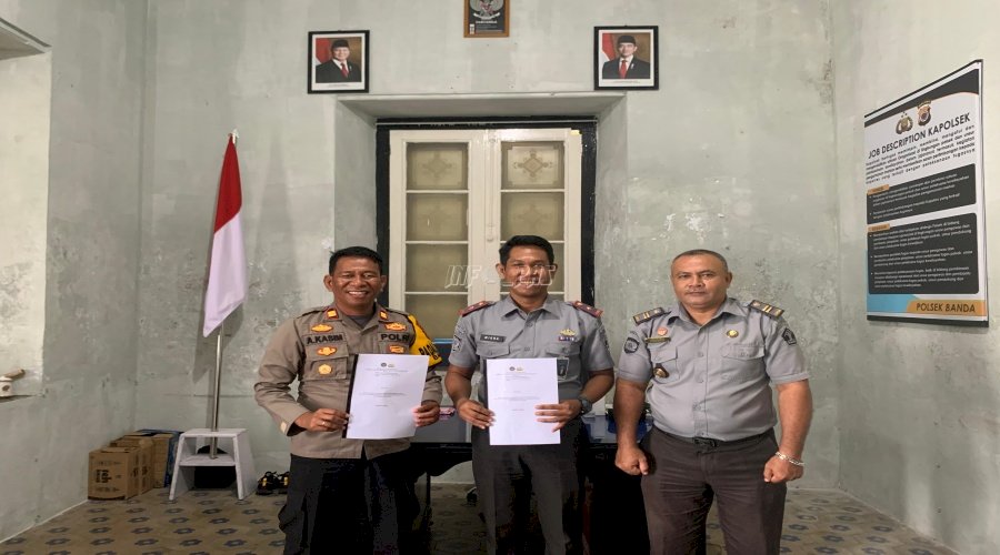 Perkuat Keamanan, Lapas Bandanaira Teken Kerja Sama dengan Polsek Banda
