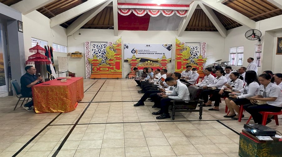 Lapas Tabanan Bangun Pelayanan Berkelas lewat Sosialisasi Budaya Pelayanan Prima