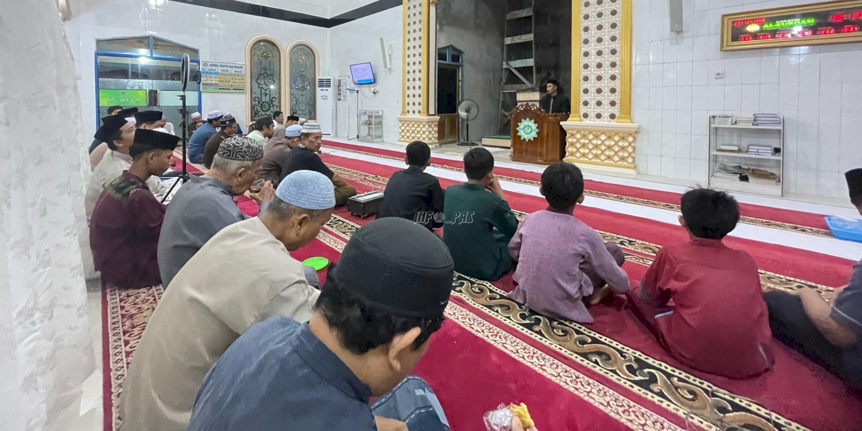 PK Bapas Amuntai Berikan Tausiah di Masjid Al Furqan, Desa Jarang Kuantan