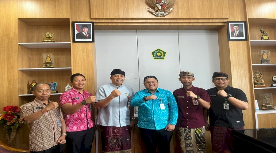 Lapas Tabanan Bahas Pembinaan Keagamaan dengan Kemenag Tabanan