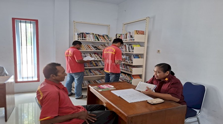 Pojok Baca Lapas Saparua, Warga Binaan Nikmati Akses Buku Edukatif