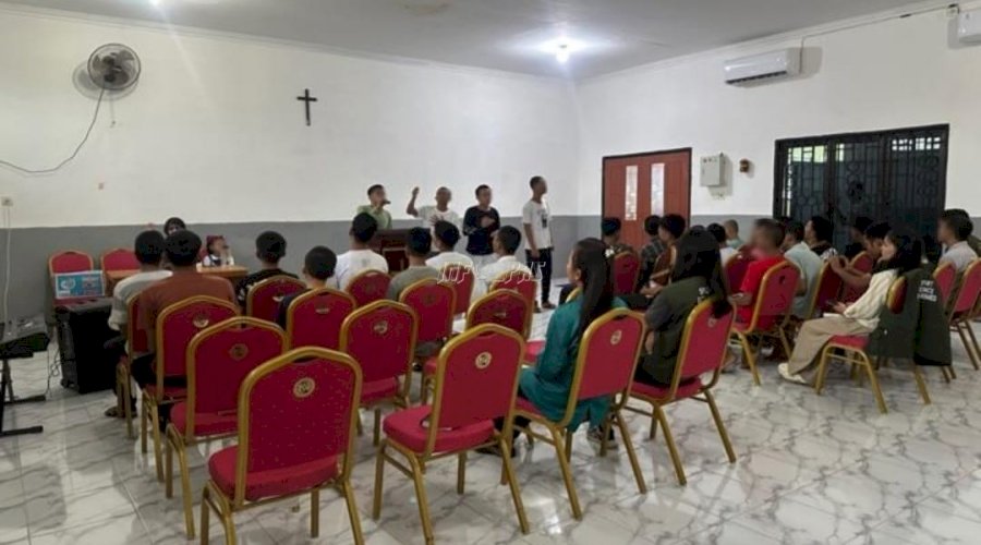 LPKA Medan Fasilitasi Kebaktian Anak Binaan bersama Yayasan Aruta