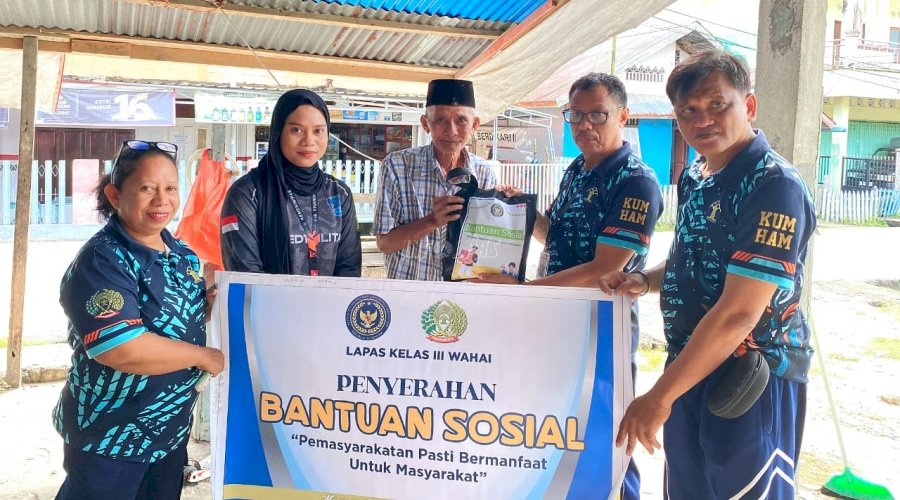 Jumat Berkah, Lapas Wahai Tebar Kebaikan lewat Bansos