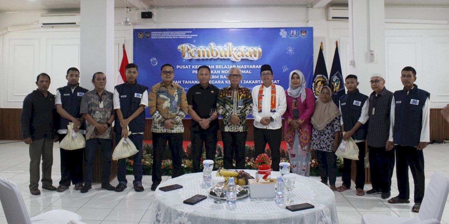 Dorong Pembinaan lewat Pendidikan, Rutan Jakarta Pusat Resmikan PKBM Rajasa