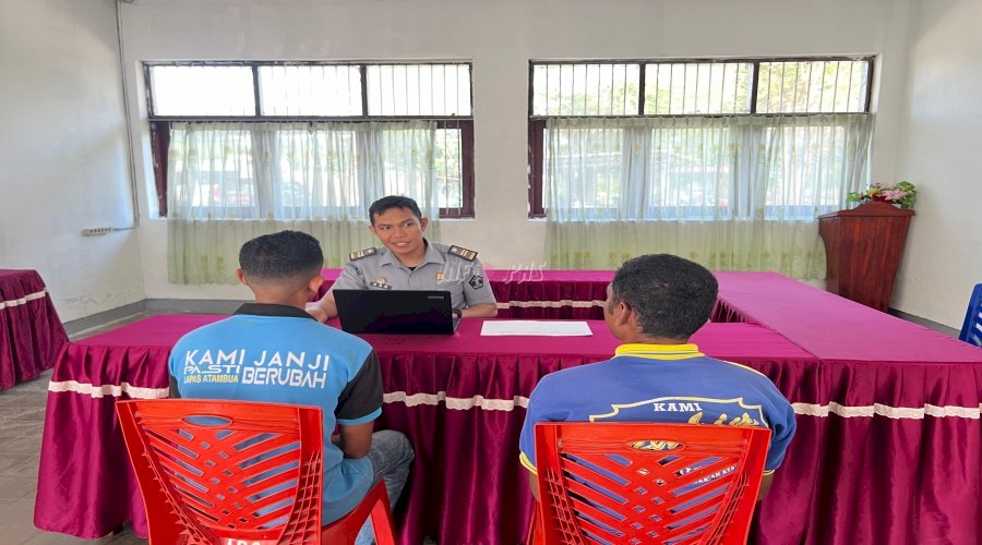 Lapas Atambua Fasilitasi Monev Bantuan Hukum Warga Binaan oleh Pengelola Bantuan Hukum