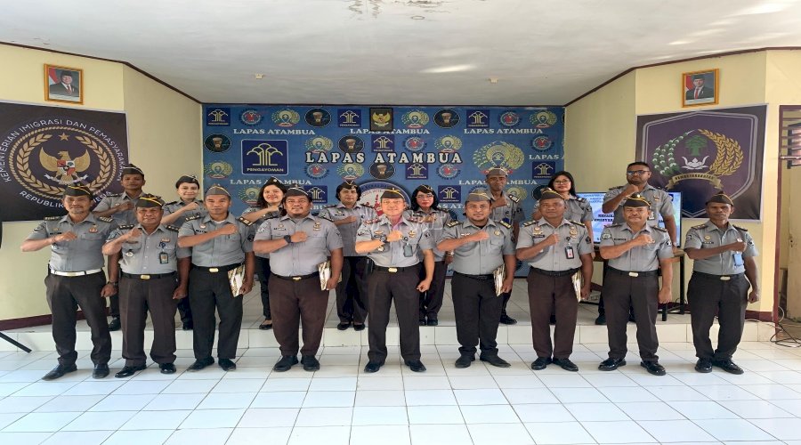 Empat Petugas Lapas Atambua Resmi Naik Pangkat, Perkuat Dedikasi Pelayanan