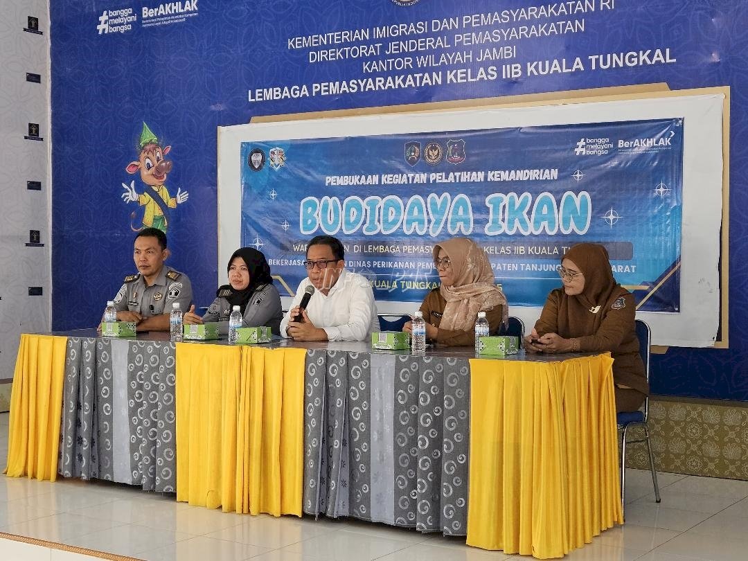 Lapas Kuala Tungkal-Dinas Perikanan, Gelar Pelatihan Budidaya Ikan untuk Warga Binaan