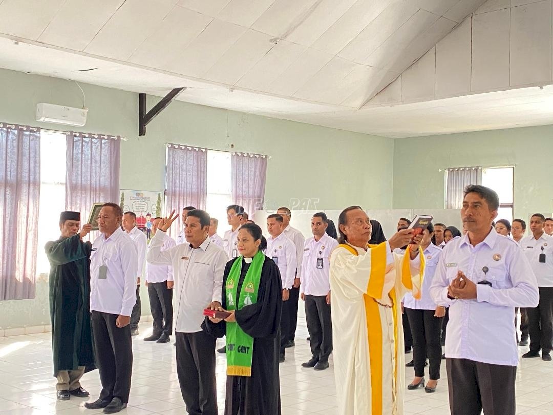 Perkuat SDM, Kanwil Ditjenpas NTT Lantik Tiga Pejabat Baru