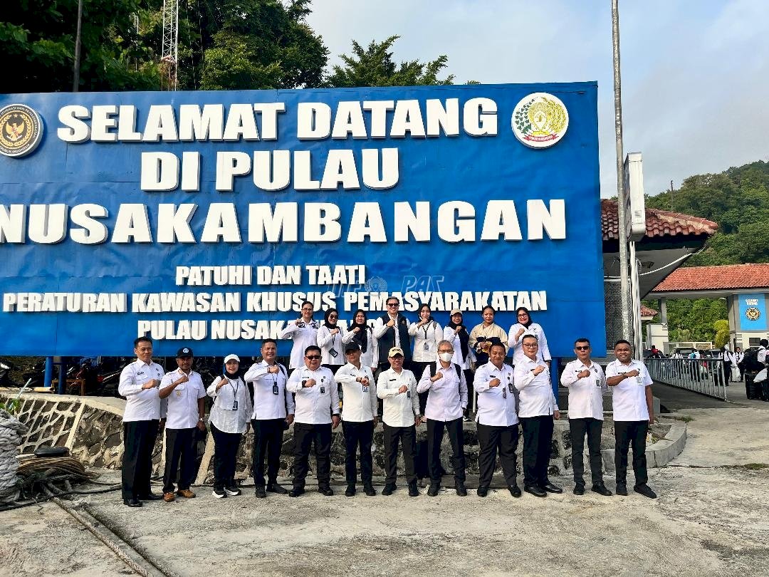 Kanwil Ditjenpas Jateng Kawal Itjen dan Setjen Pantau GRBB di Nusakambangan