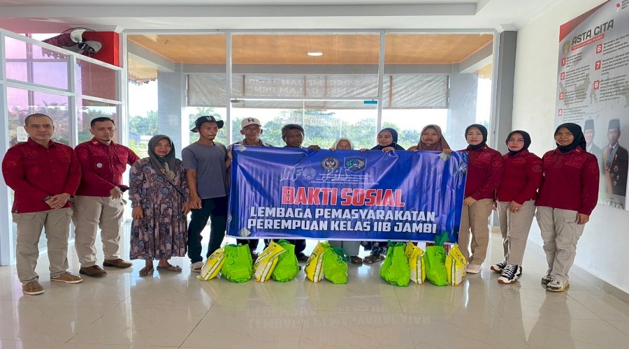 Lapas Perempuan Jambi Salurkan Bansos bagi Masyarakat Kurang Mampu