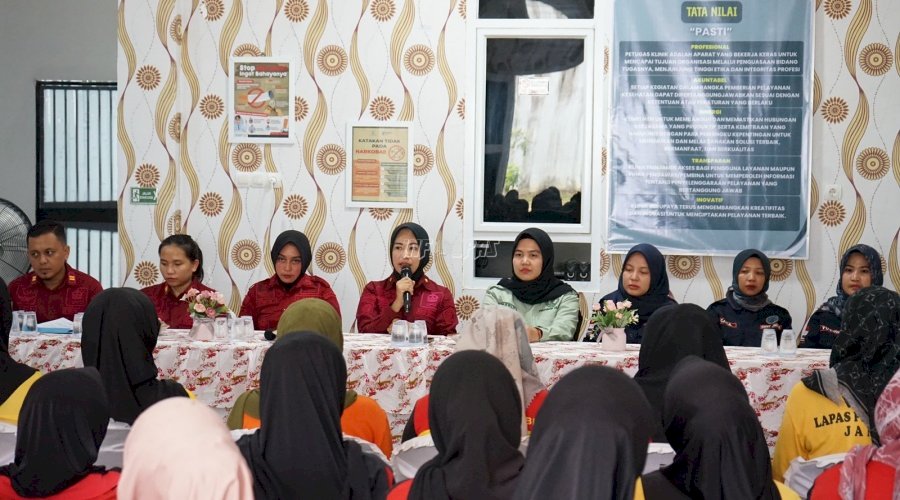 Warga Binaan Lapas Perempuan Jambi Jalani Asesmen dan KIE bersama BNNP Jambi