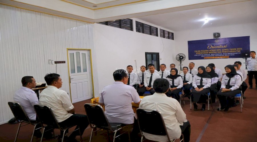 Kepada 15 CASN, Kakanwil Ditjenpas Kalsel Bangun Fondasi Integritas dan Loyalitas